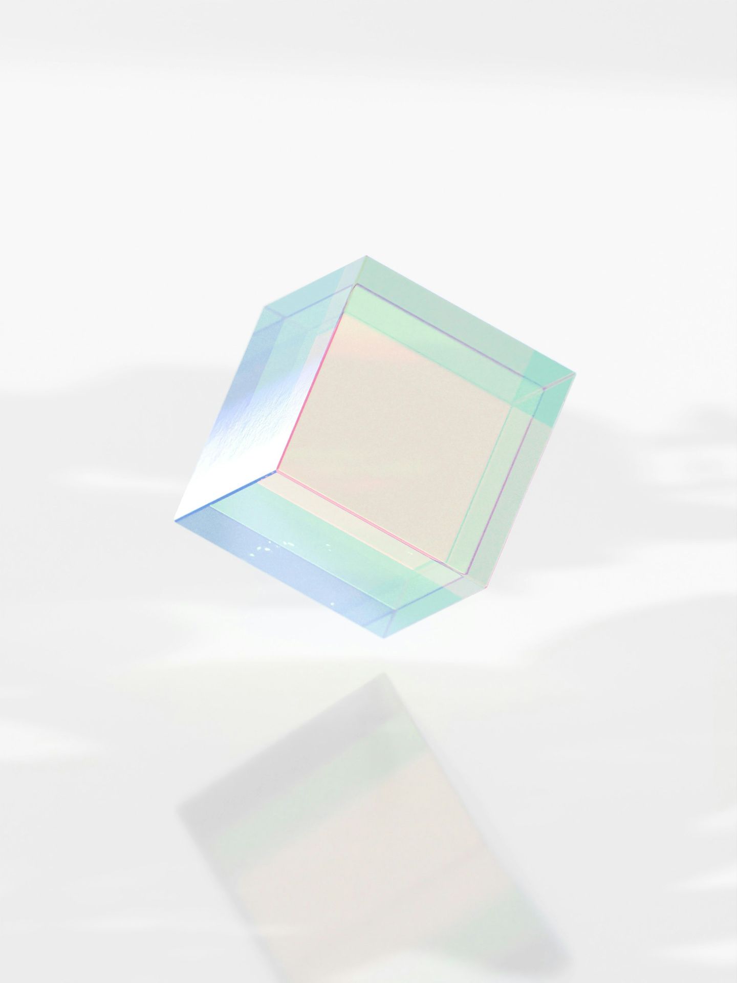 A square shaped object with a white background